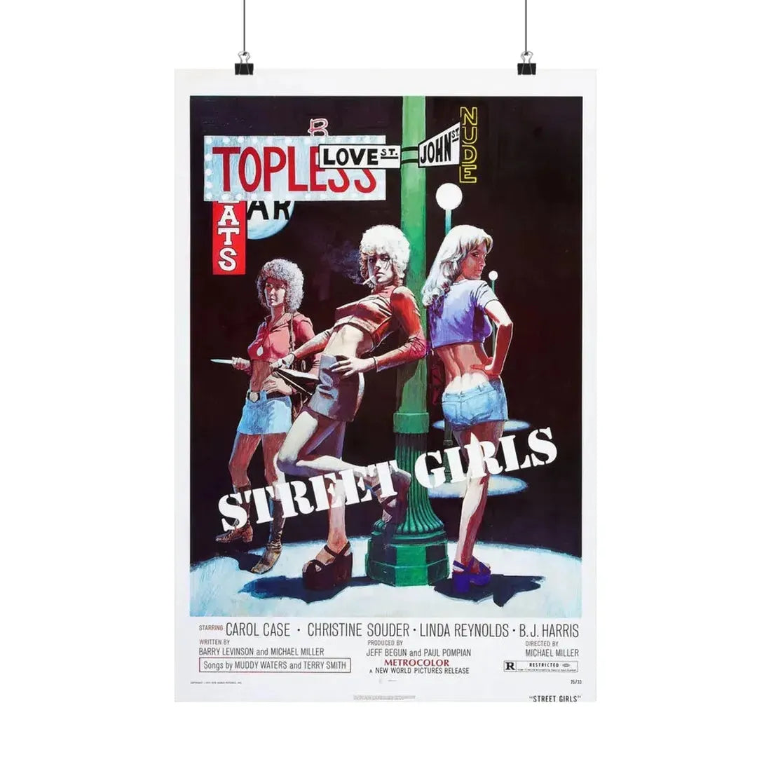 STREET GIRLS 1975 - Paper Movie Poster 16″ x 24″ Matte - The Sticker Space