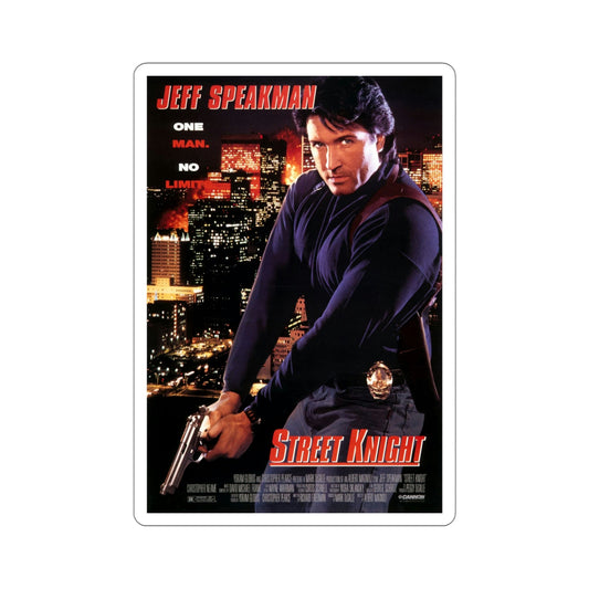 Street Knight 1993 Movie Poster STICKER Vinyl Die-Cut Decal-6 Inch-The Sticker Space