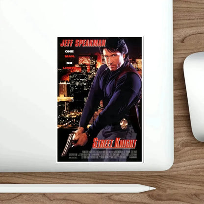 Street Knight 1993 Movie Poster STICKER Vinyl Die-Cut Decal - The Sticker Space