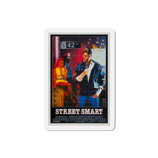 Street Smart 1987 Movie Poster Die-Cut Magnet-2" x 2"-The Sticker Space