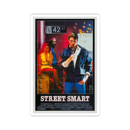 Street Smart 1987 Movie Poster - STICKER Vinyl Kiss-Cut Decal 2 Inch White - The Sticker Space