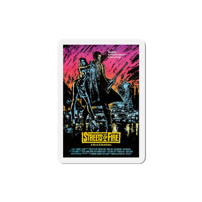 Streets of Fire 1984 Movie Poster Die-Cut Magnet-3" x 3"-The Sticker Space