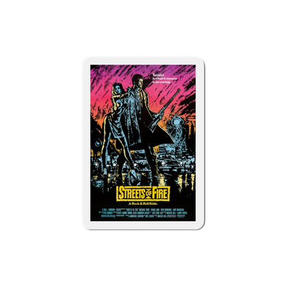 Streets of Fire 1984 Movie Poster Die-Cut Magnet-4" x 4"-The Sticker Space