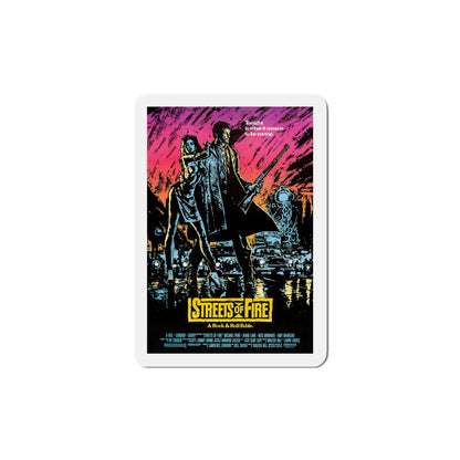 Streets of Fire 1984 Movie Poster Die-Cut Magnet-5" x 5"-The Sticker Space