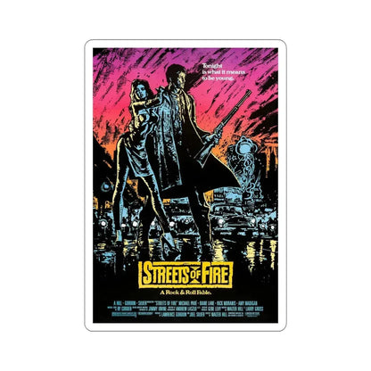 Streets of Fire 1984 Movie Poster STICKER Vinyl Die-Cut Decal 5 Inch - The Sticker Space