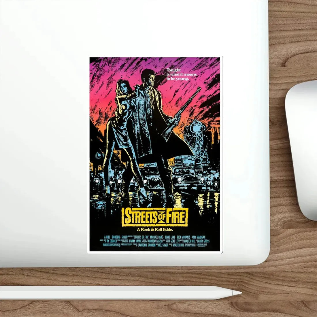 Streets of Fire 1984 Movie Poster STICKER Vinyl Die-Cut Decal - The Sticker Space
