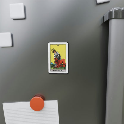 Strength (Tarot Card) Die-Cut Magnet-The Sticker Space