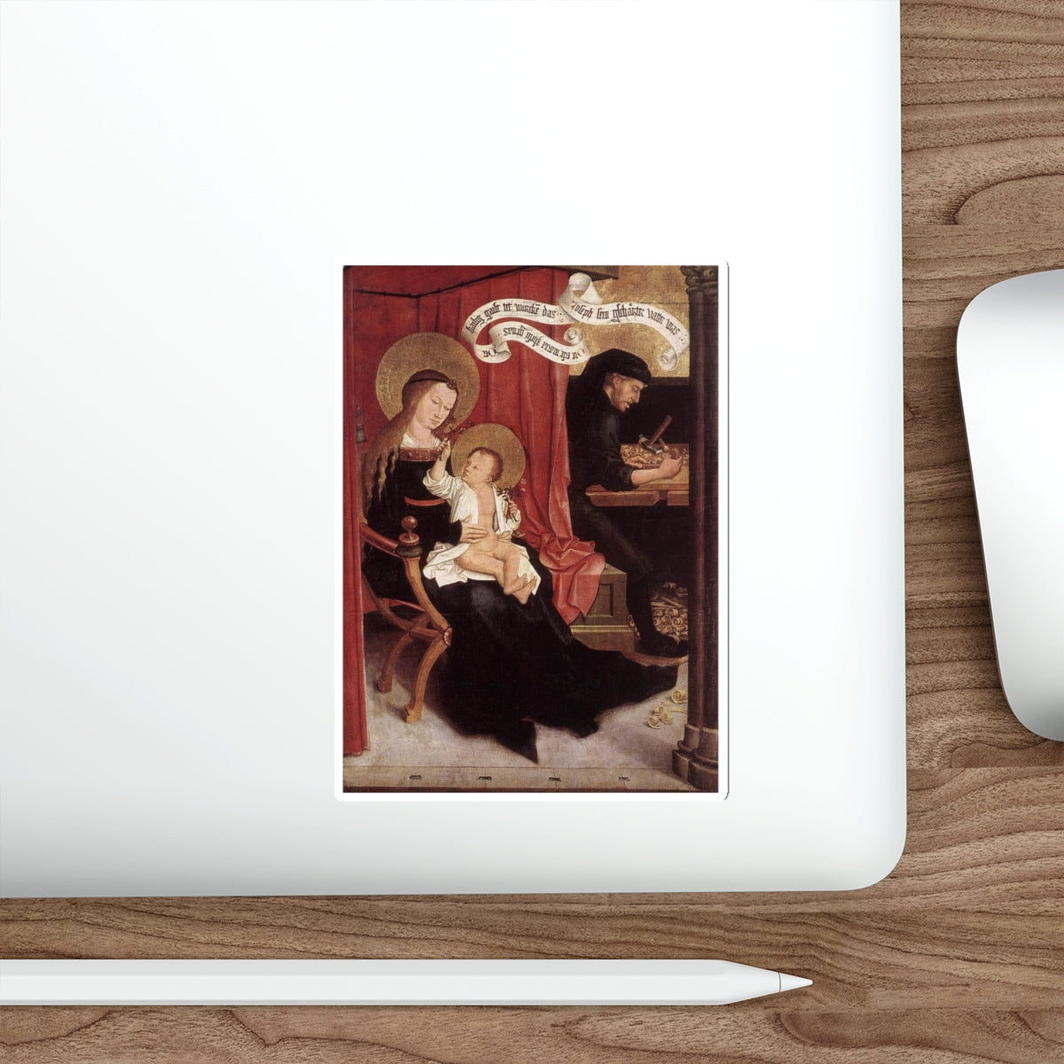 STRIGEL, Bernhard - Holy Family (Artwork) STICKER Vinyl Die-Cut Decal-The Sticker Space