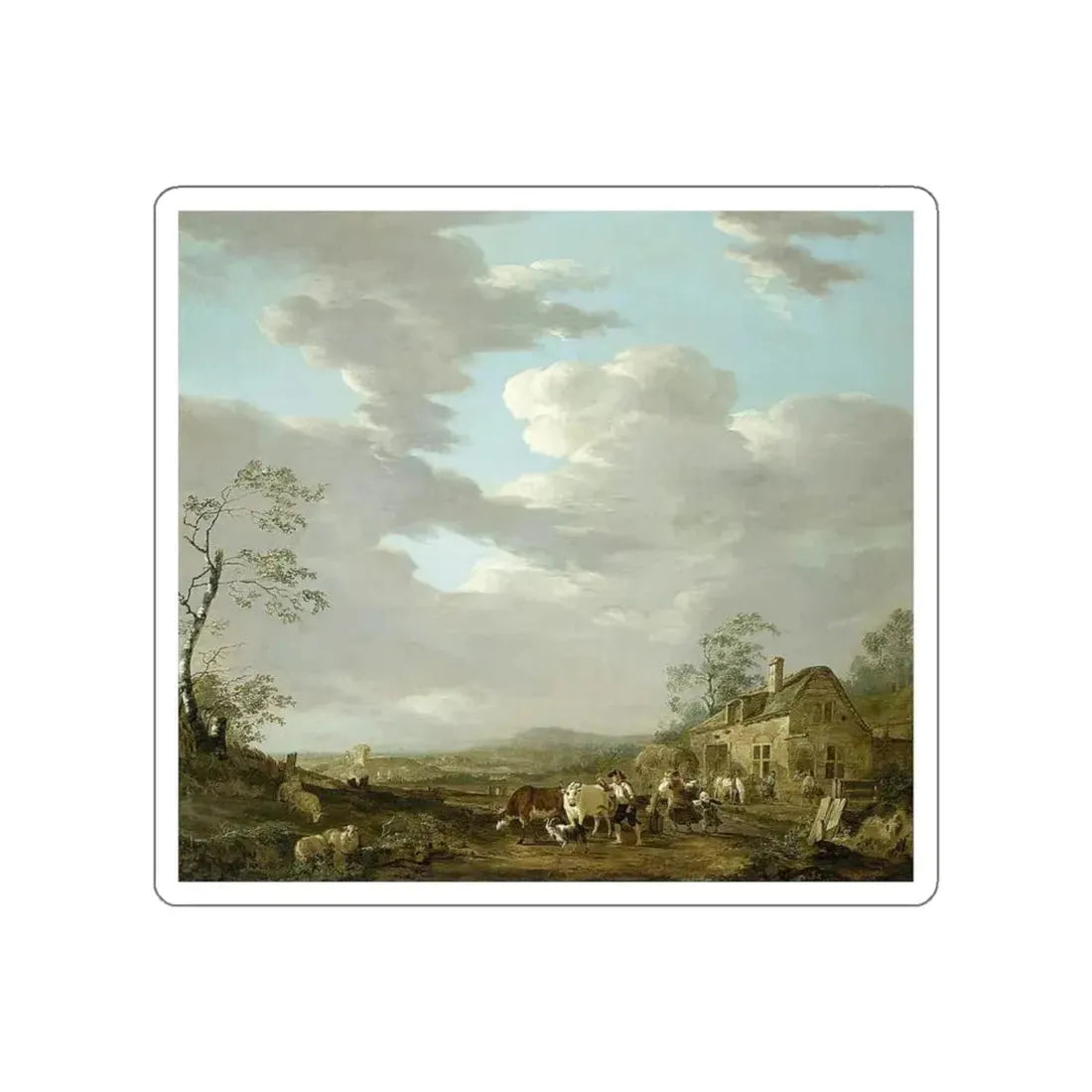 STRIJ, Jacob van - Autumn Landscape (Artwork) STICKER Vinyl Die-Cut Decal White Die-Cut 6 Inch - The Sticker Space