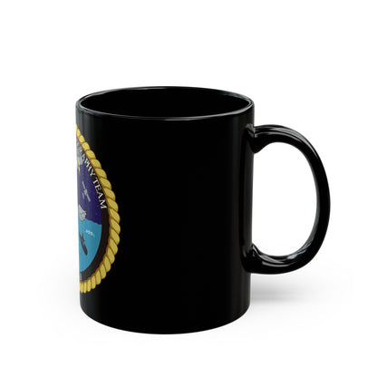 Strike Group Oceanography Team San Diego (U.S. Navy) Black Coffee Mug-The Sticker Space