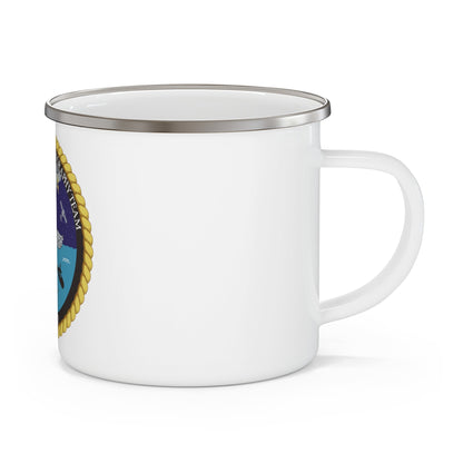 Strike Group Oceanography Team San Diego (U.S. Navy) Enamel Mug 12oz-12oz-The Sticker Space