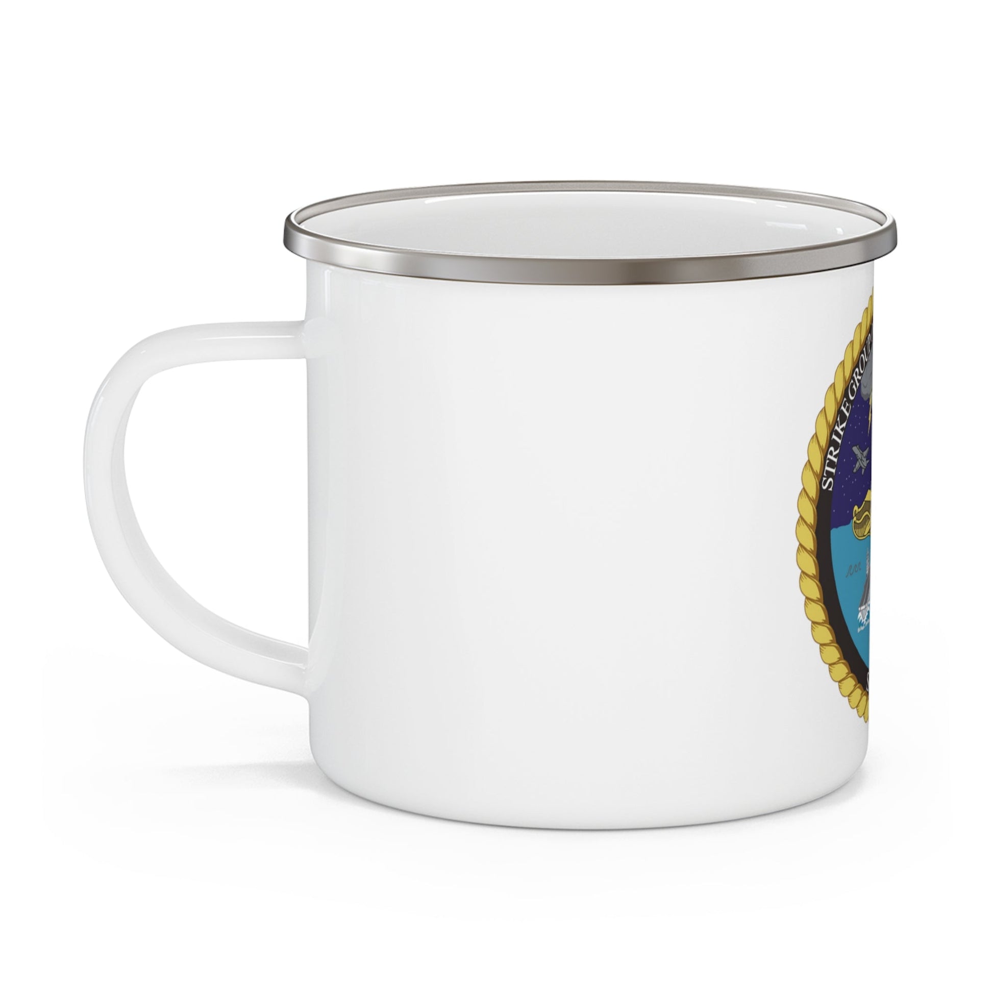 Strike Group Oceanography Team San Diego (U.S. Navy) Enamel Mug 12oz-12oz-The Sticker Space