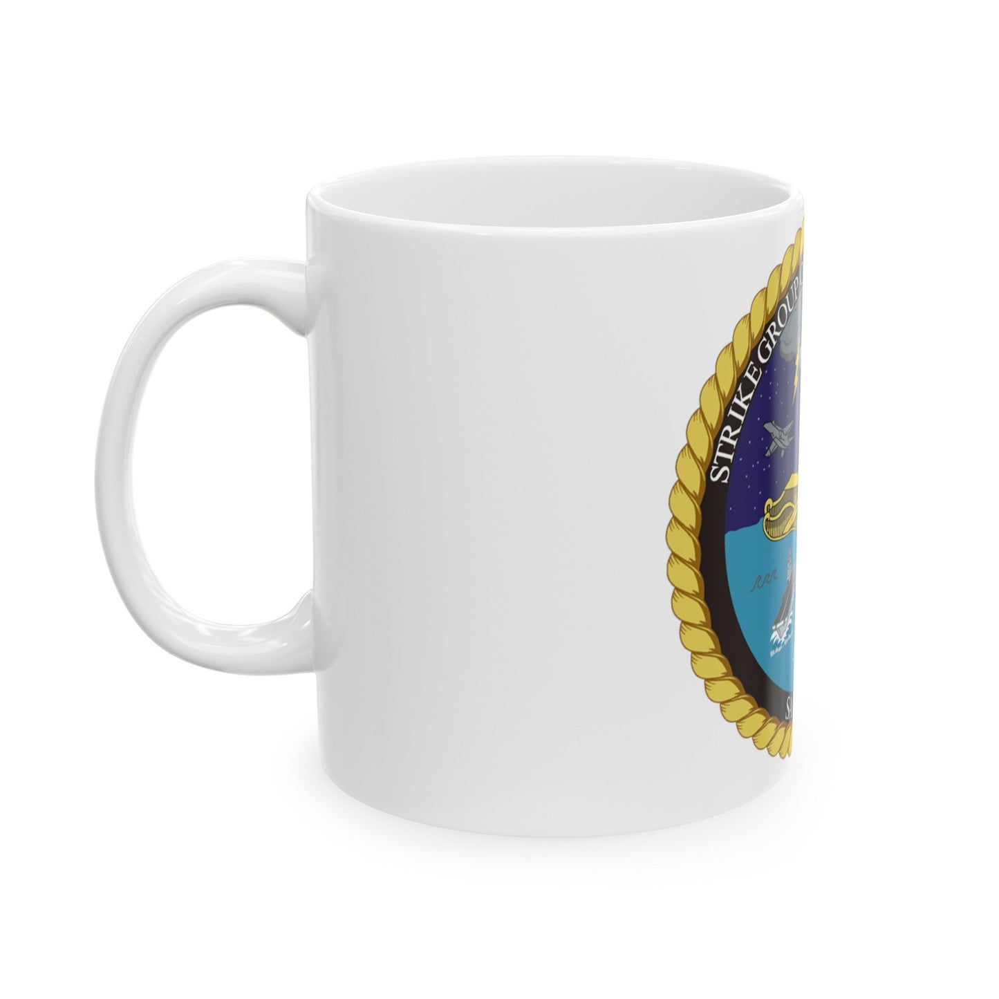 Strike Group Oceanography Team San Diego (U.S. Navy) White Coffee Mug-The Sticker Space