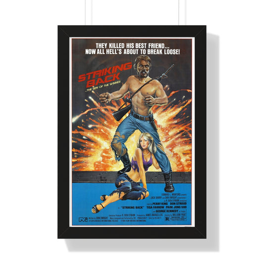 STRIKING BACK (SEARCH AND DESTROY) 1979 - Framed Movie Poster-16″ x 24″-The Sticker Space