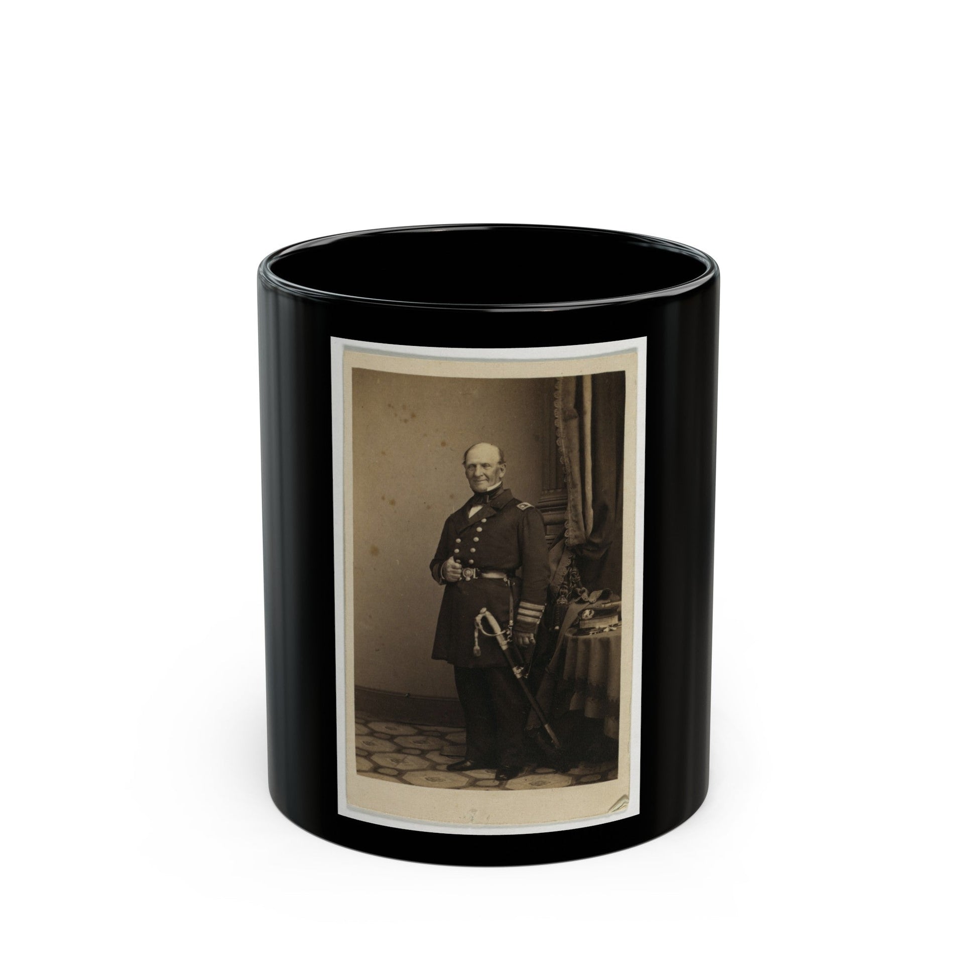 Stringham, New York (U.S. Civil War) Black Coffee Mug-11oz-The Sticker Space