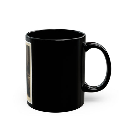 Stringham, New York (U.S. Civil War) Black Coffee Mug-The Sticker Space