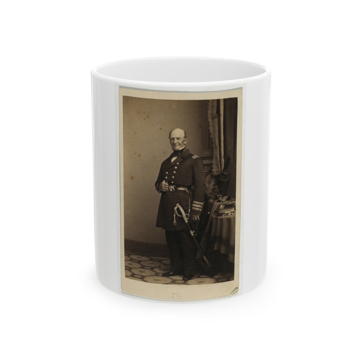 Stringham, New York (U.S. Civil War) White Coffee Mug-11oz-The Sticker Space