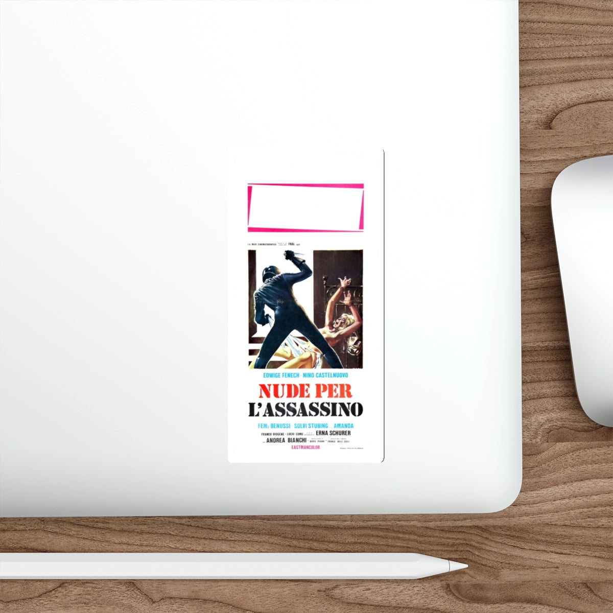 STRIP NUDE FOR YOUR KILLER (ITALIAN) 1975 Movie Poster STICKER Vinyl Die-Cut Decal-The Sticker Space