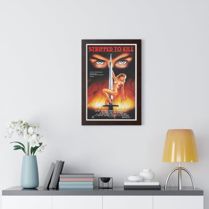 STRIPPED TO KILL 1987 - Framed Movie Poster-The Sticker Space