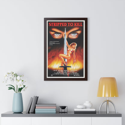 STRIPPED TO KILL 1987 - Framed Movie Poster-The Sticker Space