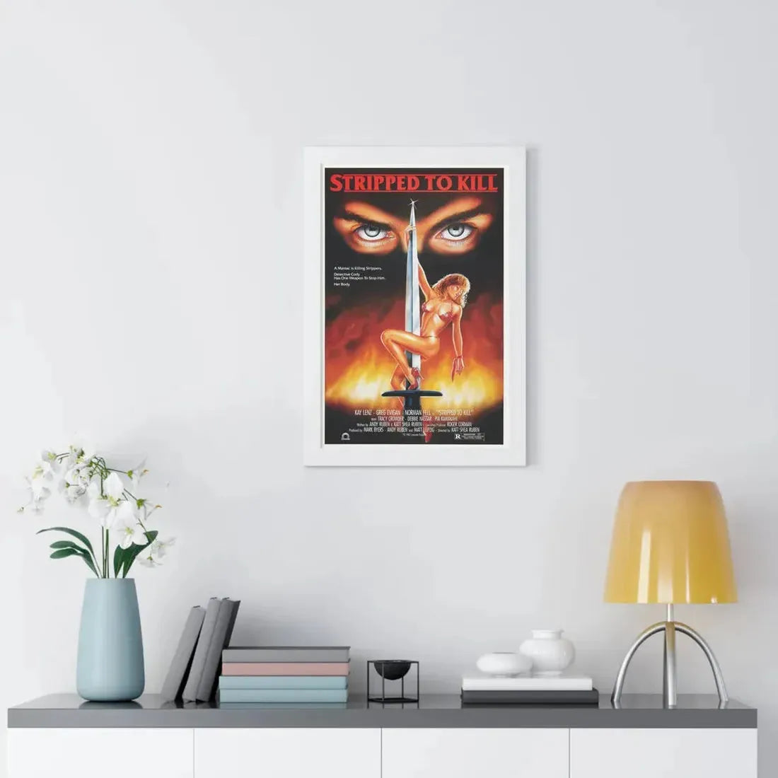 STRIPPED TO KILL 1987 - Framed Movie Poster - The Sticker Space