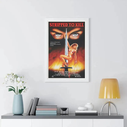 STRIPPED TO KILL 1987 - Framed Movie Poster - The Sticker Space