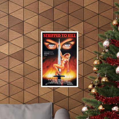 STRIPPED TO KILL 1987 - Paper Movie Poster-The Sticker Space