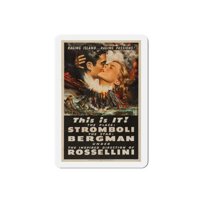 Stromboli 1950 Movie Poster Refrigerator Magnet 2 Inch - The Sticker Space