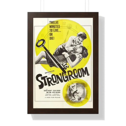 STRONGROOM 1962 - Framed Movie Poster 16″ x 24″ Walnut - The Sticker Space