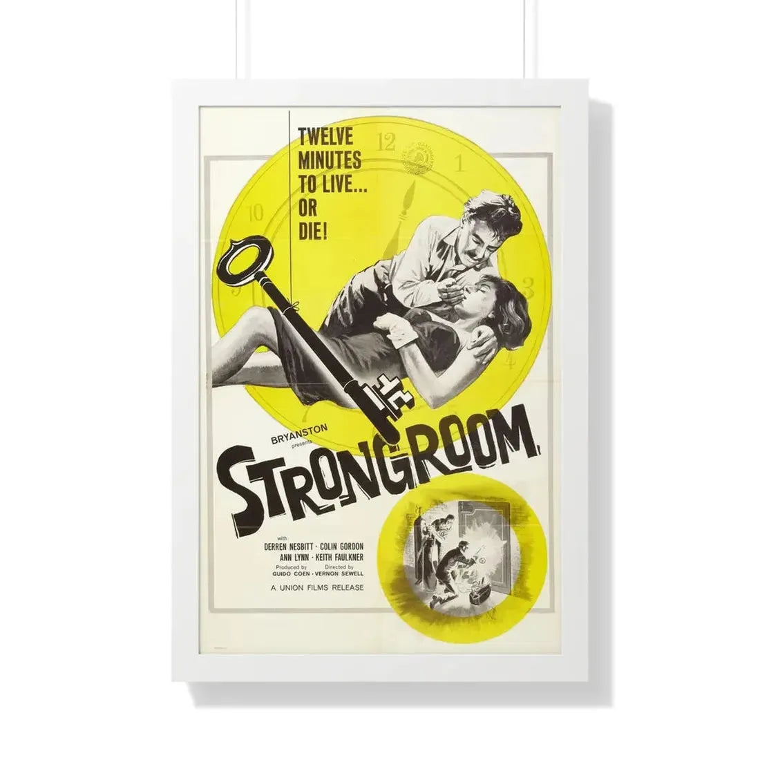 STRONGROOM 1962 - Framed Movie Poster 20" x 30" White - The Sticker Space