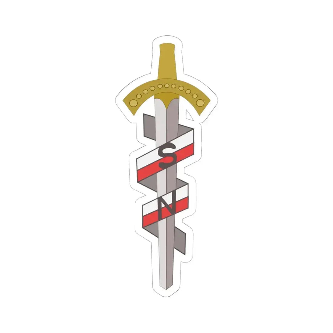 Stronnictwo Narodowe emblem (Poland) STICKER Vinyl Kiss-Cut Decal 6 Inch White - The Sticker Space