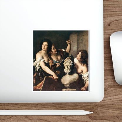 STROZZI, Bernardo - Allegory of Arts (Artwork) STICKER Vinyl Die-Cut Decal-The Sticker Space