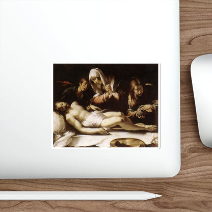 STROZZI, Bernardo - Lamentation over the Dead Christ (Artwork) STICKER Vinyl Die-Cut Decal