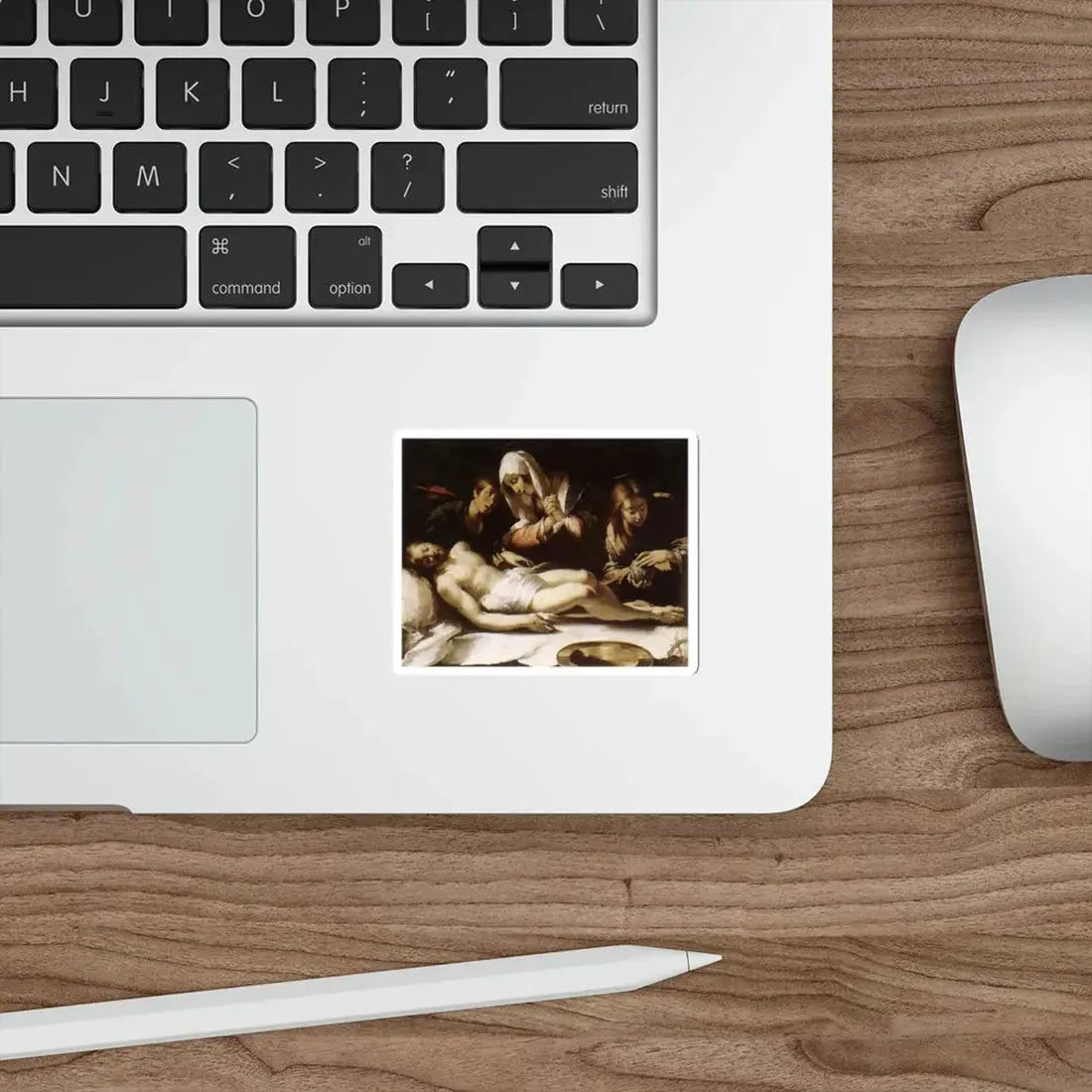 STROZZI, Bernardo - Lamentation over the Dead Christ (Artwork) STICKER Vinyl Die-Cut Decal - The Sticker Space