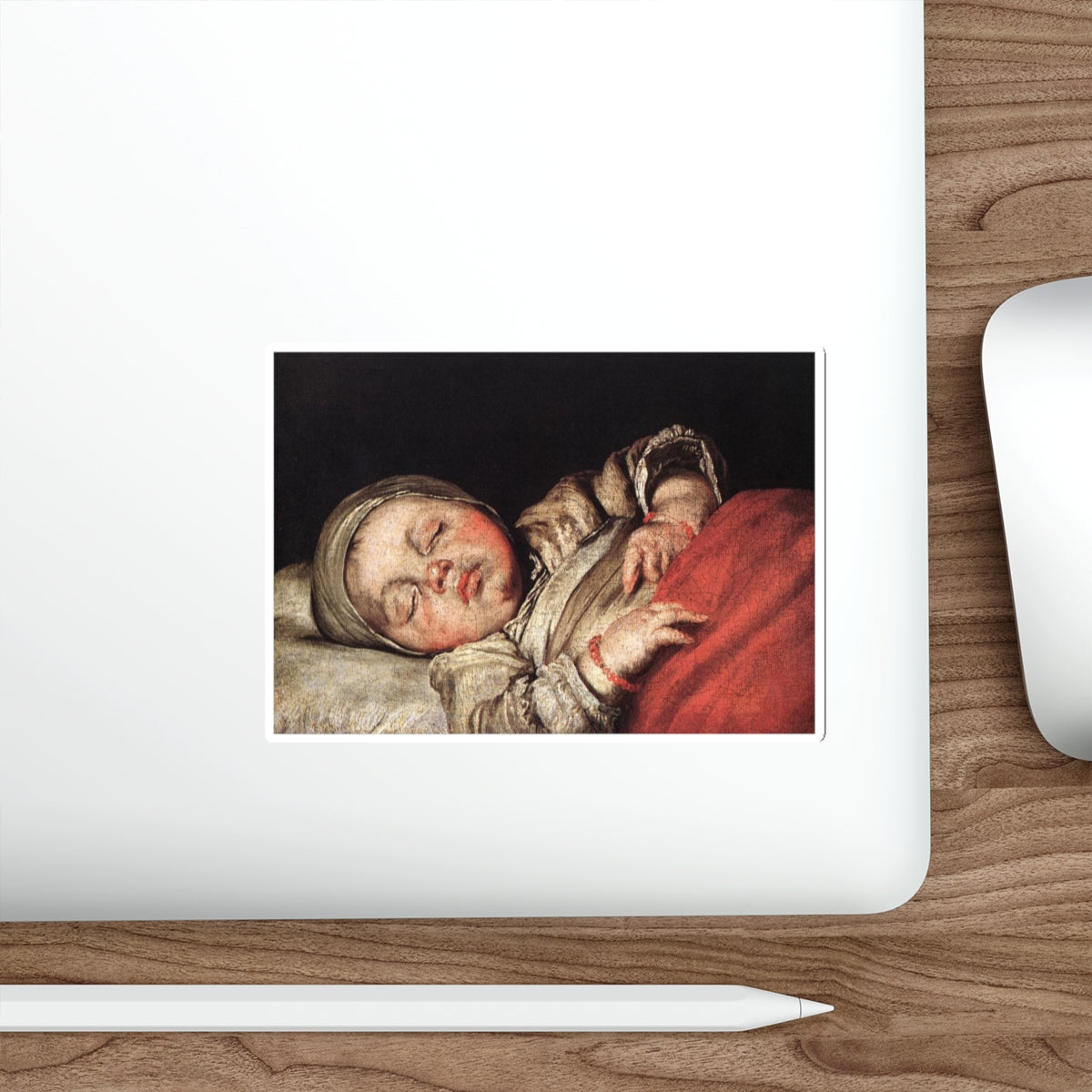 STROZZI, Bernardo - Sleeping Child (Artwork) STICKER Vinyl Die-Cut Decal-The Sticker Space