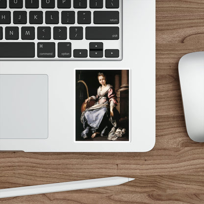 STROZZI, Bernardo - St Cecilia (Artwork) STICKER Vinyl Die-Cut Decal-The Sticker Space