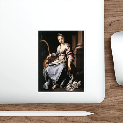 STROZZI, Bernardo - St Cecilia (Artwork) STICKER Vinyl Die-Cut Decal-The Sticker Space