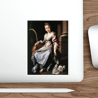 STROZZI, Bernardo - St Cecilia (Artwork) STICKER Vinyl Die-Cut Decal-The Sticker Space