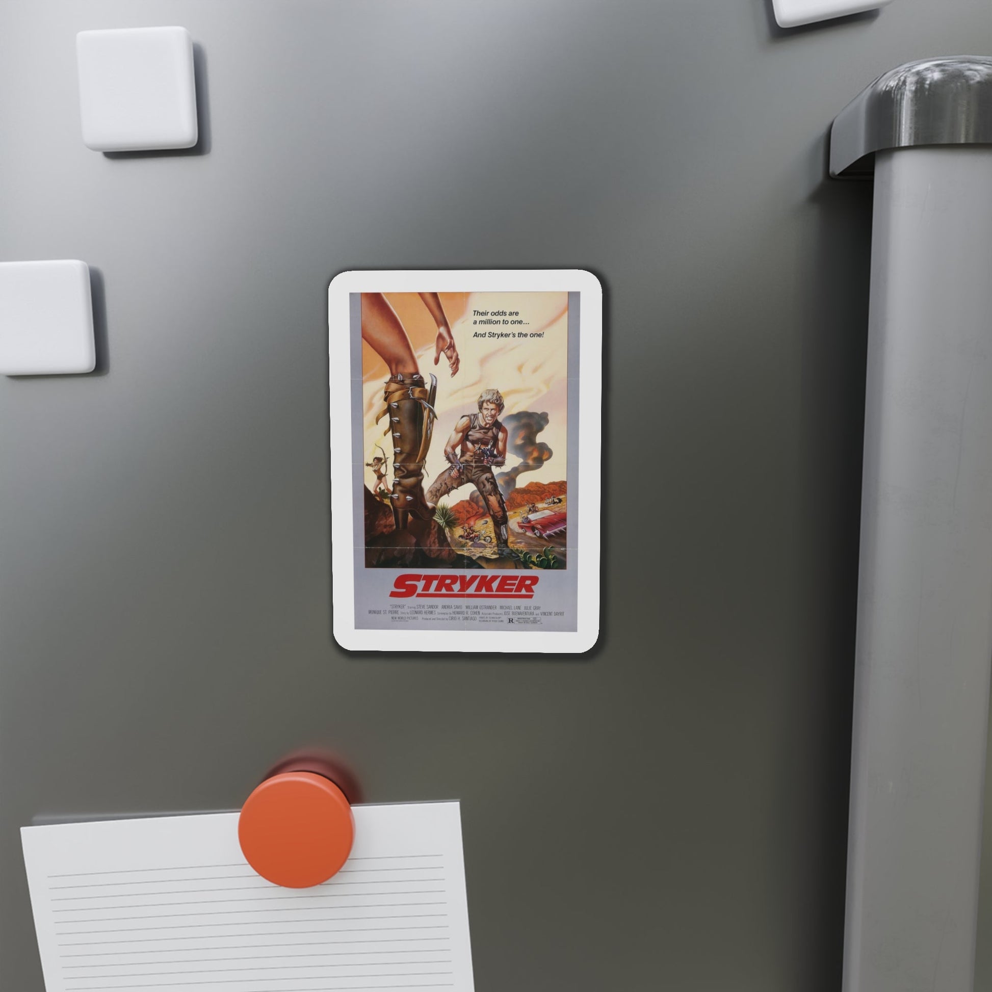 Stryker 1983 Movie Poster Die-Cut Magnet-The Sticker Space