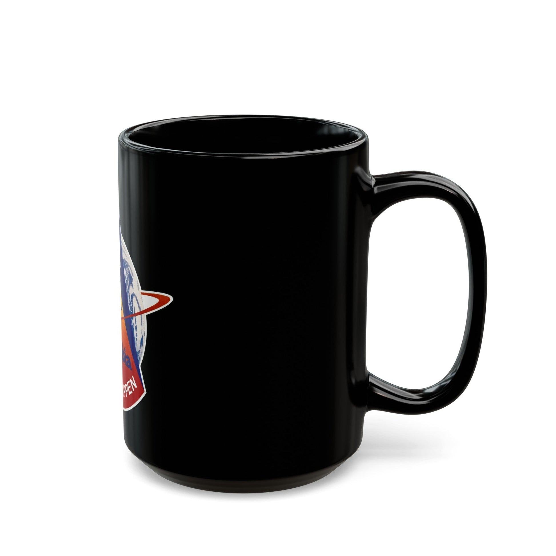 STS 1 (NASA) Black Coffee Mug-The Sticker Space