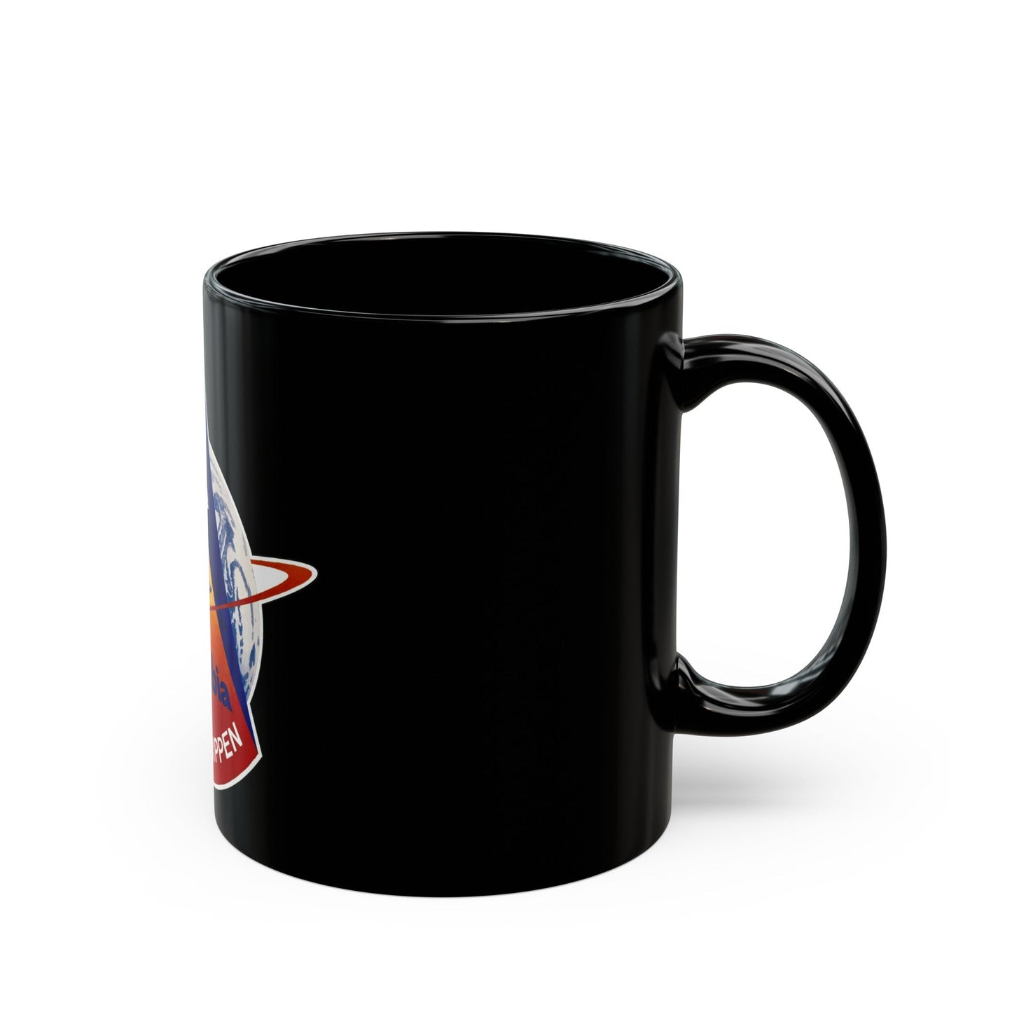 STS 1 (NASA) Black Coffee Mug-The Sticker Space