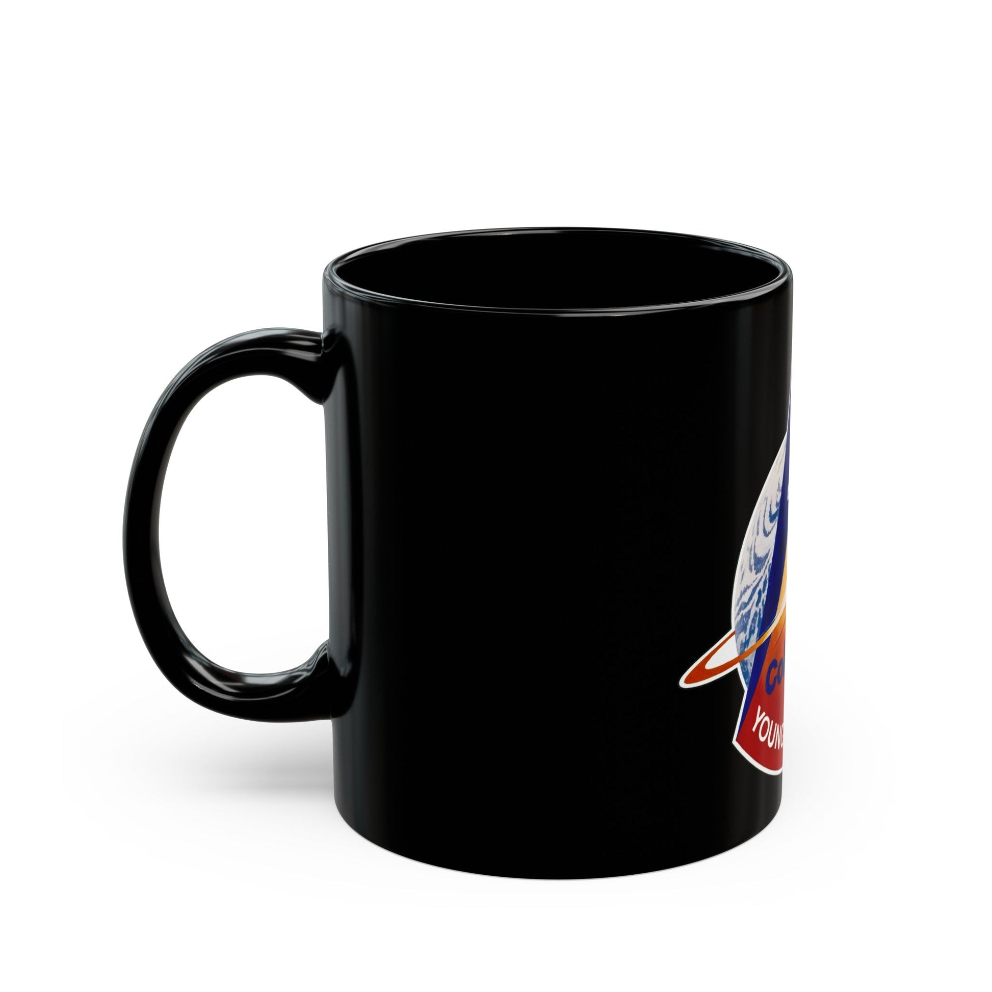 STS 1 (NASA) Black Coffee Mug-The Sticker Space