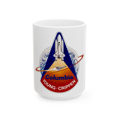 STS 1 (NASA) White Coffee Mug-15oz-The Sticker Space