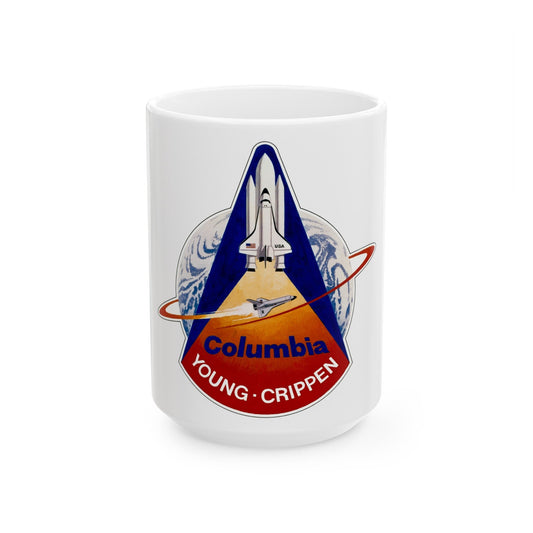 STS 1 (NASA) White Coffee Mug-15oz-The Sticker Space