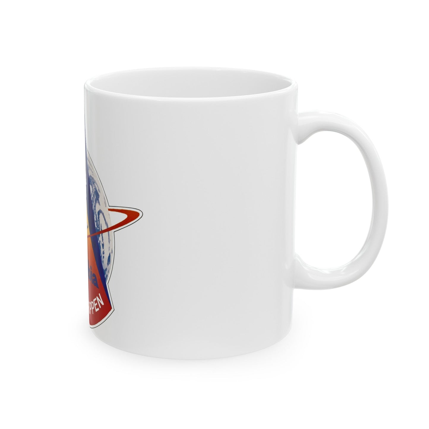 STS 1 (NASA) White Coffee Mug-The Sticker Space