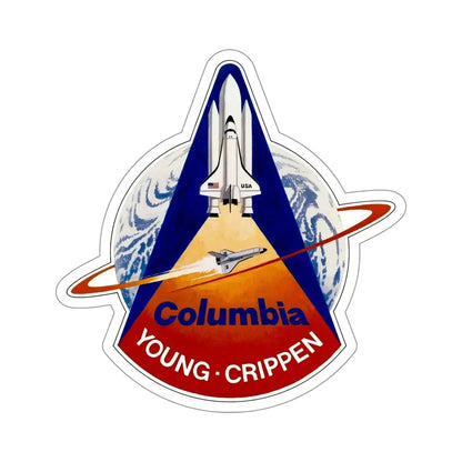 STS 1 Patch NASA STICKER Vinyl Die-Cut Decal 5 Inch - The Sticker Space
