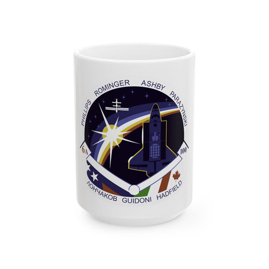 STS 100 (NASA) White Coffee Mug-15oz-The Sticker Space