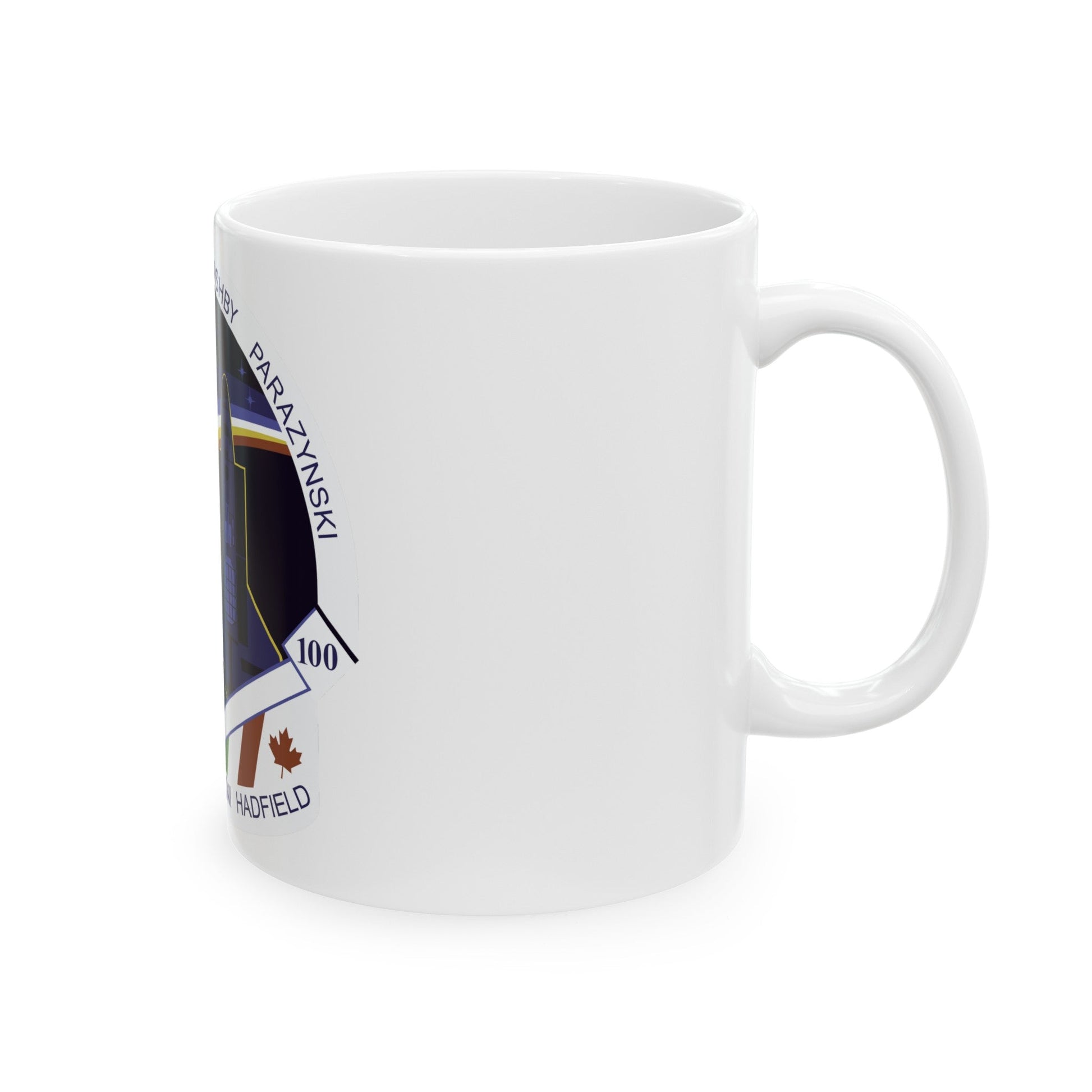 STS 100 (NASA) White Coffee Mug-The Sticker Space