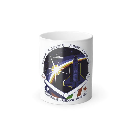 STS 100 Patch NASA - Color Changing Mug 11oz-11oz-The Sticker Space