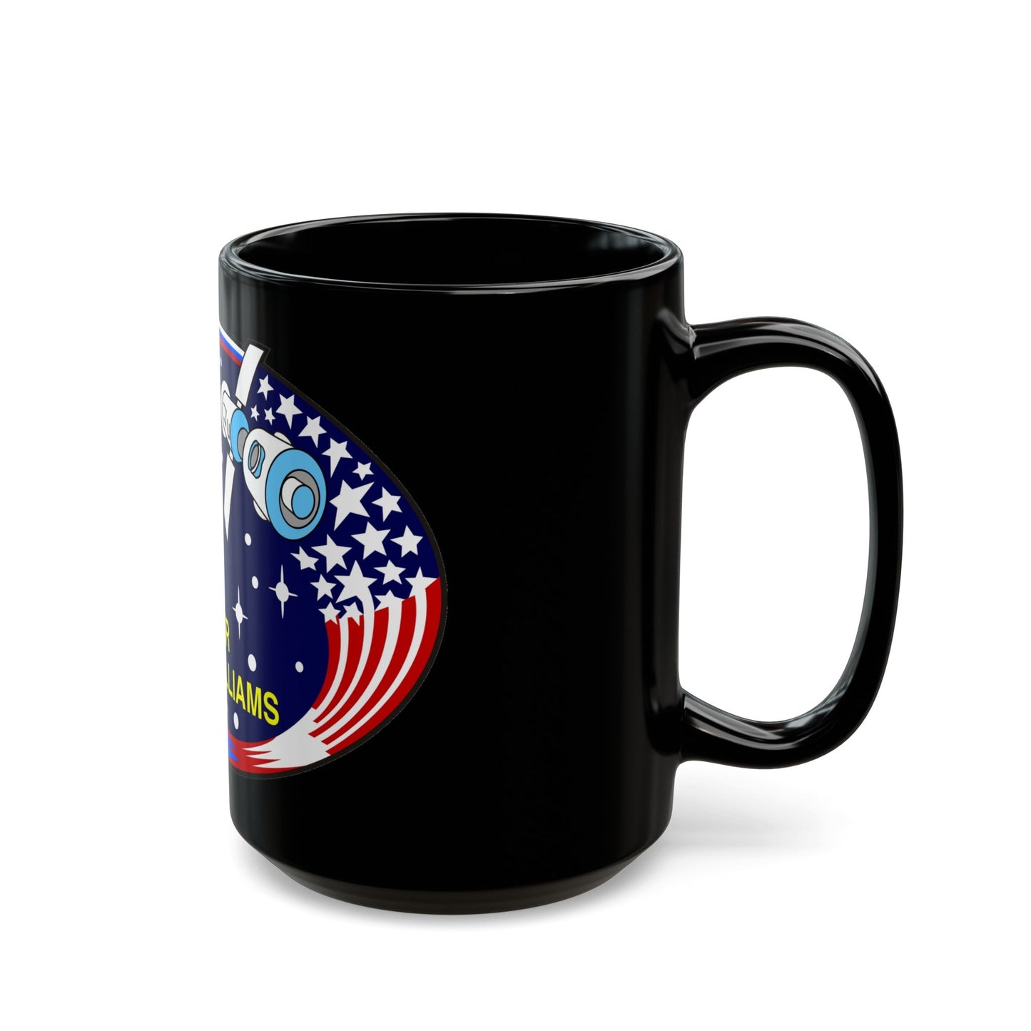 STS 101 (NASA) Black Coffee Mug-The Sticker Space